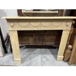 An Adam style chimneypiece in marble and resinous marble (A.F.) Prov: Fauld House near Burton-upon-