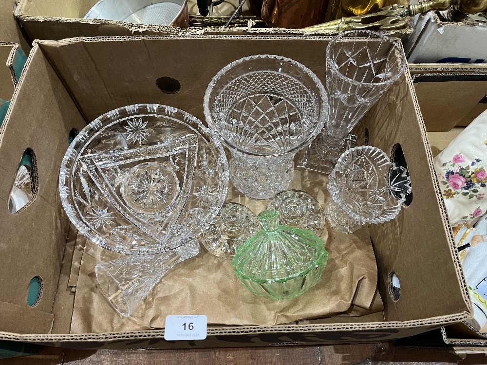 Two boxes of cut and other glassware - Image 2 of 2