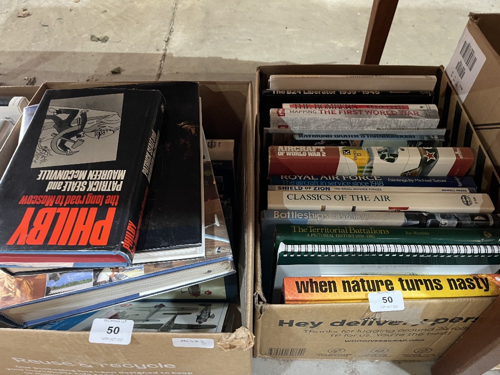 Four boxes of military books - Image 2 of 3