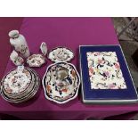 A collection of Mason's Mandalay pattern ceramics together with two boxes of matching table mats