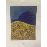 DEIRDRE STURROCK. BRITISH 20TH CENTURY Gold on the Hill. Signed, dated '78, inscribed and numbered