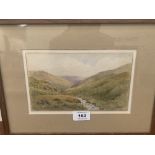 A watercolour drawing signed F.Searle 5'x 8½'. Together with another work