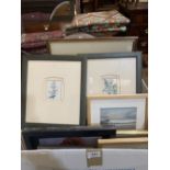 A quantity of framed paintings and prints