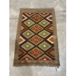 A Maimana Kilim rug. 0.9m x 0.64