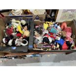 Two boxes of dolls