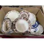 A quantity of plates and other ceramics
