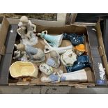 A box of ceramics