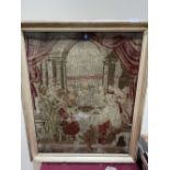 A 19th century Berlin woolwork. Interior scene 30' x 24'