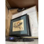 Four oriental framed pictures