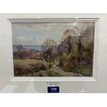 WILLIAM MATTHISON. BRITISH 1853-1926 Early Spring, Ventnor, Isle of Wight. Signed. Watercolour 6¾' x
