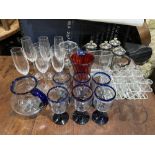 A quantity of glassware