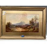 ENGLISH SCHOOL. 19TH CENTURY Landscapes. A pair. Oil on board 10' x 18'