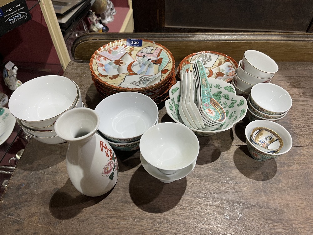 A collection of oriental ceramics