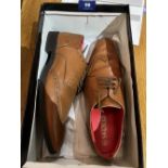 A pair of Skopes gentleman's tan leather brogues. Size 7