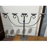 A five light candelabrum