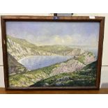 H. PRIMMER. BRITISH 20TH CENTURY Lulworth Cove. Signed and dated 1959. Oil on board 20' x 27'