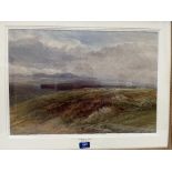 ARTHUR HENRY ENOCK. BRITISH 1839-1917 An extensive moorland landscape. Signed. Watercolour 14¼' x