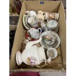 A quantity of teaware and other ceramics