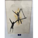 NAN FRANKEL. BRITISH 1921-2000 Two figures. Signed in pencil. Artist's proof 13¾' x 9¾'