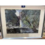 Two watercolour drawings by Arthur H.S. Richards. One framed