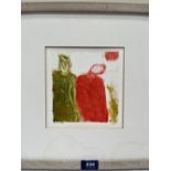NAN FRANKEL. BRITISH 1921-2000 Abstract figures. Signed in pencil. Artist's proof 7' x 6¾'