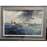 L. PEARSON. BRITISH 20TH CENTURY A seascape. Signed and dated 1976. Oil on board 13½' x 20'