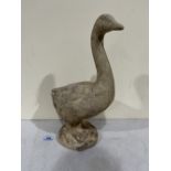 A resinous model of a goose. 17¼' high