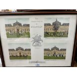 A signed limited edition print after Vincent Haddeley. Les Grandes Ecurie de Chantilly. 18½' x 25'