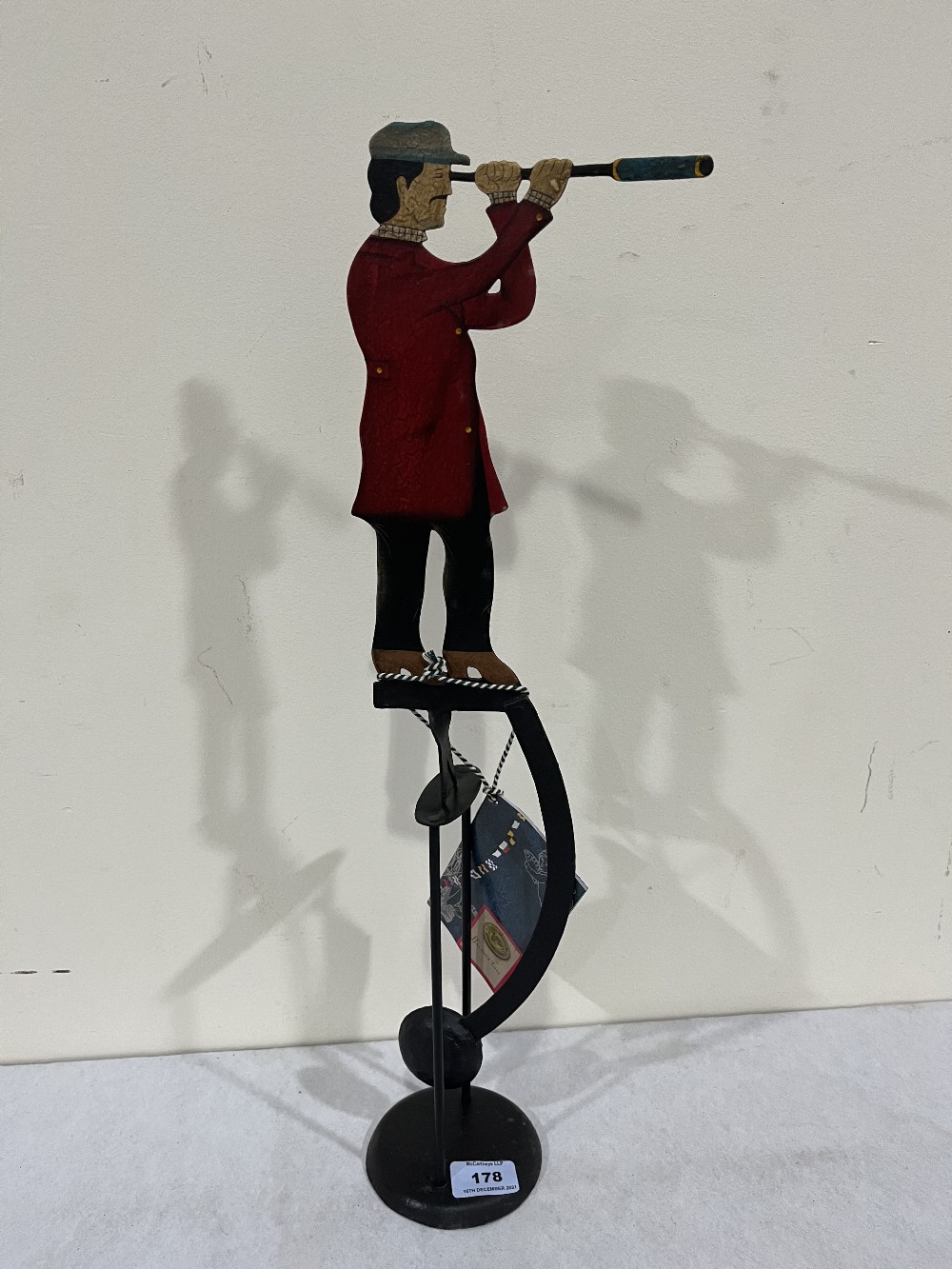 A Victorian style balance toy, 'Spyglass Sailor'. 22½' high