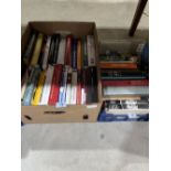 Four boxes of books