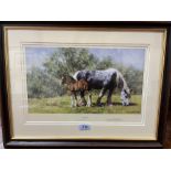 Two signed limited edition signed equestrian prints after David Shepherd and Malcom Coward
