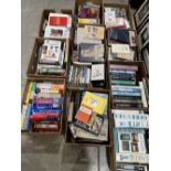 Eleven boxes of books