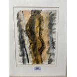 NAN FRANKEL. BRITISH 1921-2000 A nude figure study. Signed. Watercolour 11½' x 8¼'. Prov: The