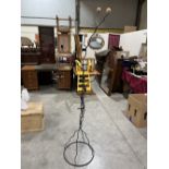A contempory style floor standing candle holder. 75' high