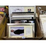 A collection of signed framed photographs, T.V. personalities etc.