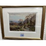 WILLIAM MATTHISON. BRITISH 1853-1926 Early Spring, Ventnor, Isle of Wight. Signed. Watercolour 6¾' x
