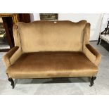 An early 20th century sofa on cabriole legs. 56' wide