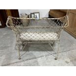 An early 20th century French folding cot