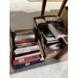 Four boxes of books