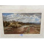 WILLIAM CLARKE EDDINGTON. BRITISH 19TH CENTURY An estuary landscape. Signed. Watercolour 10' x 17½'