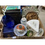 A quantity of ceramics and glassware, to include boxed Coalport dishes, cheese dish and cover etc.
