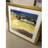 POPPY FIELD, A LARGE COLOUR PRINT,