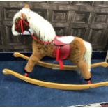 A MODERN 'MERRYTHOUGHT' CHILD'S ROCKING HORSE