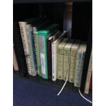 A LOT OF BOOKS RELATING TO ANTIQUES, BIRDS AND GEOGRAPHY