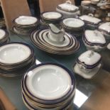 A ROYAL WORCESTER 'VITREOUS' PART DINNER SERVICE