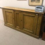 A MODERN OAK SIDEBOARD