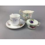 A ROYAL WORCESTER FLORAL DECORATED PART TEA AND DINNER SERVICE AND OTHER CERAMICS