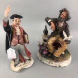 A LOT OF TWO CAPO DI MONTE FIGURES