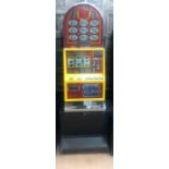 A CASINO MODEL, DOME TOPPED 'MONOPOLY' £5 JACKPOT FRUIT MACHINE