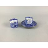 A COPELAND SPODE BLUE AND WHITE PART COFFEE SERVICE
